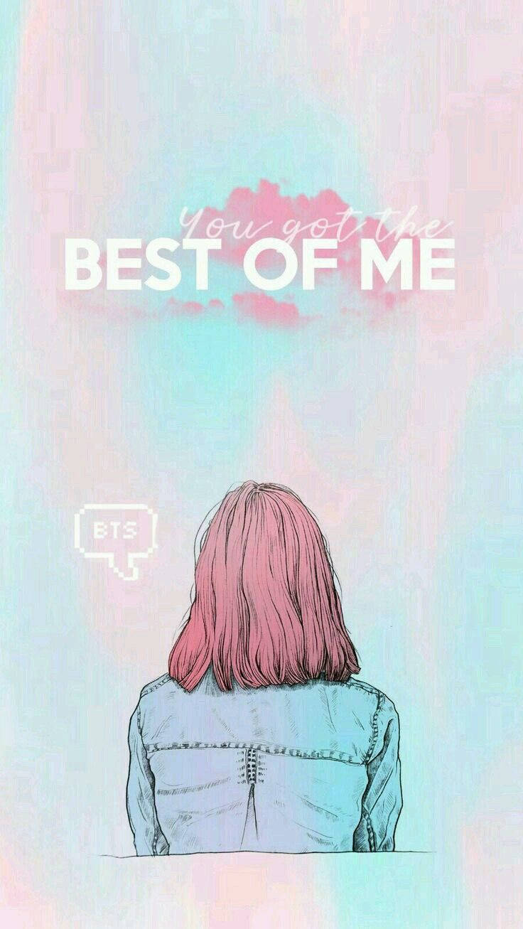 BTS Army Girl, pink-haired, denim jacket, HD Phone Wallpaper