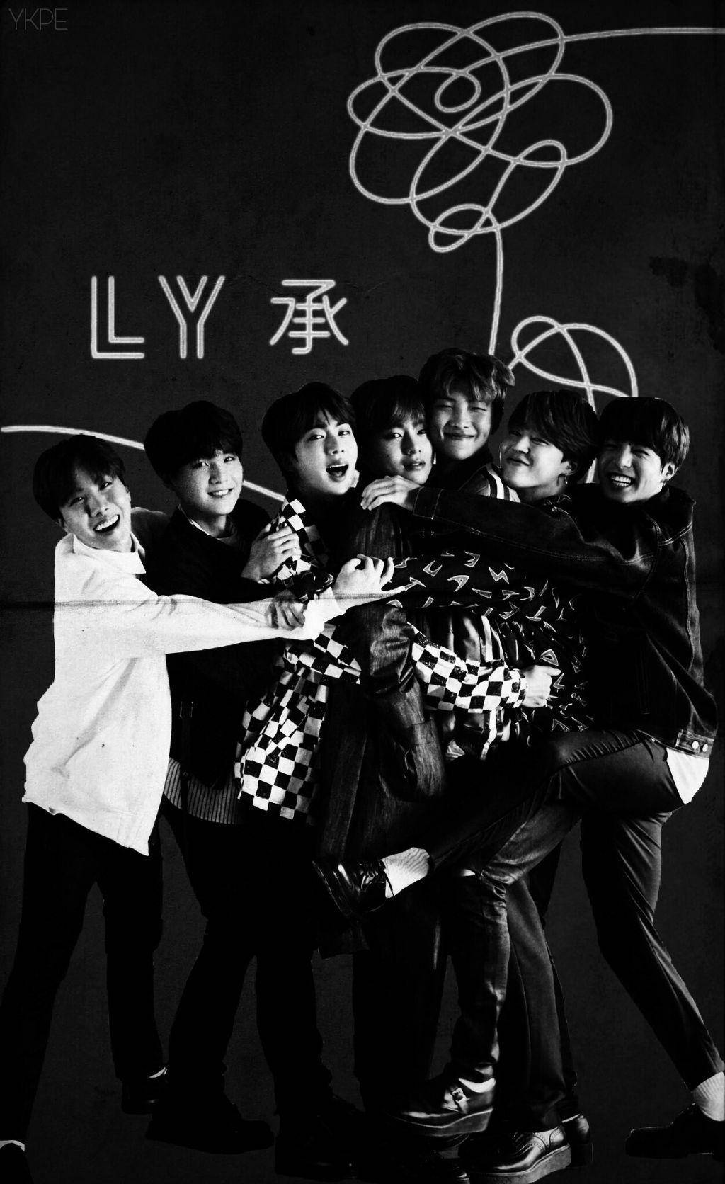 BTS, Black Aesthetic, chalkboard wall, HD Phone Wallpaper