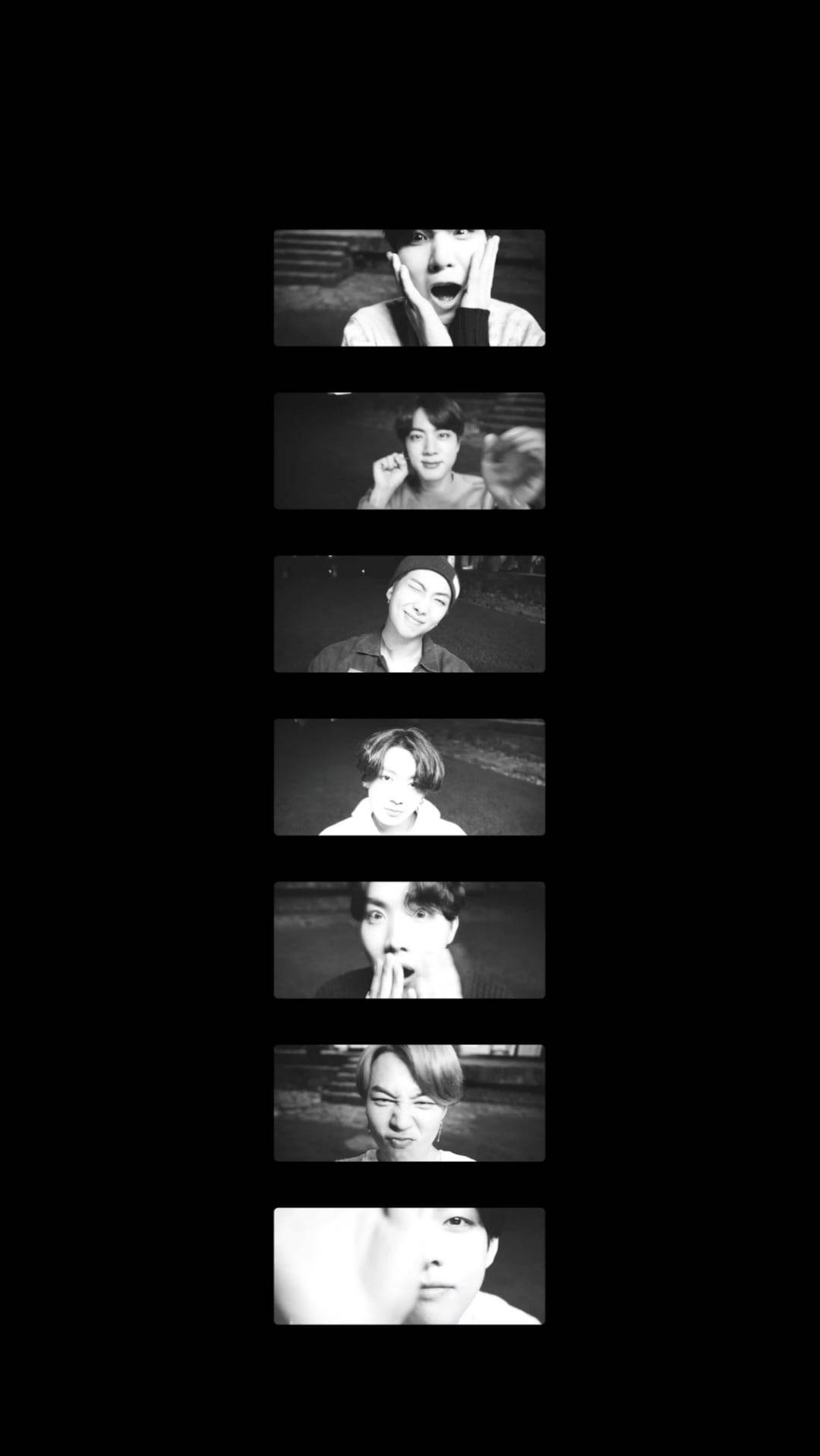 Black And White Film Lockscreen, BTS, vertical black and white collage, HD Phone Wallpaper