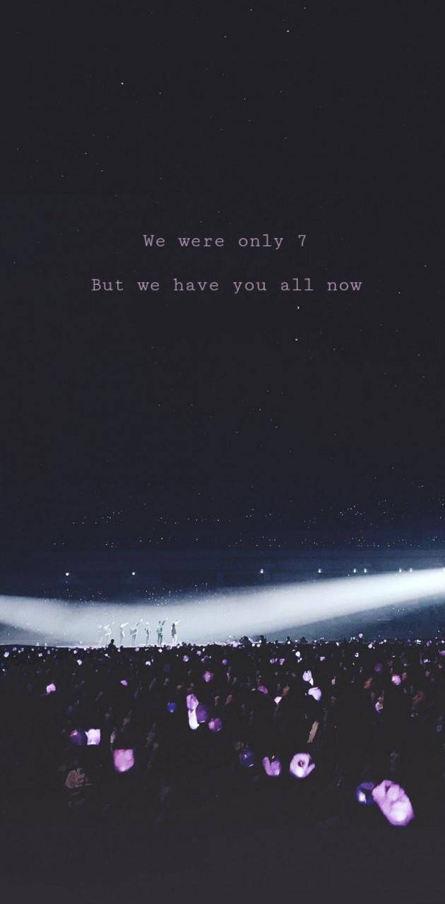 BTS, concert, starry night, HD Phone Wallpaper