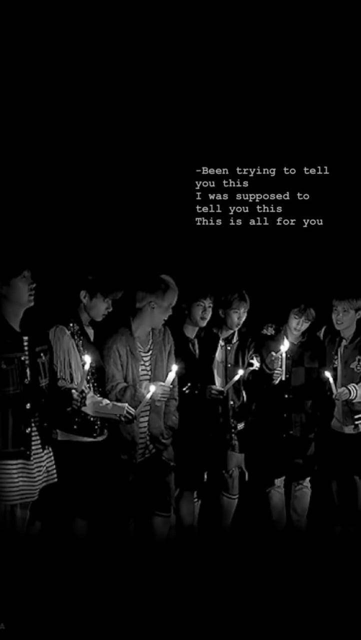 Bts Black 2!3!, Seven young men, darkness, HD Phone Wallpaper