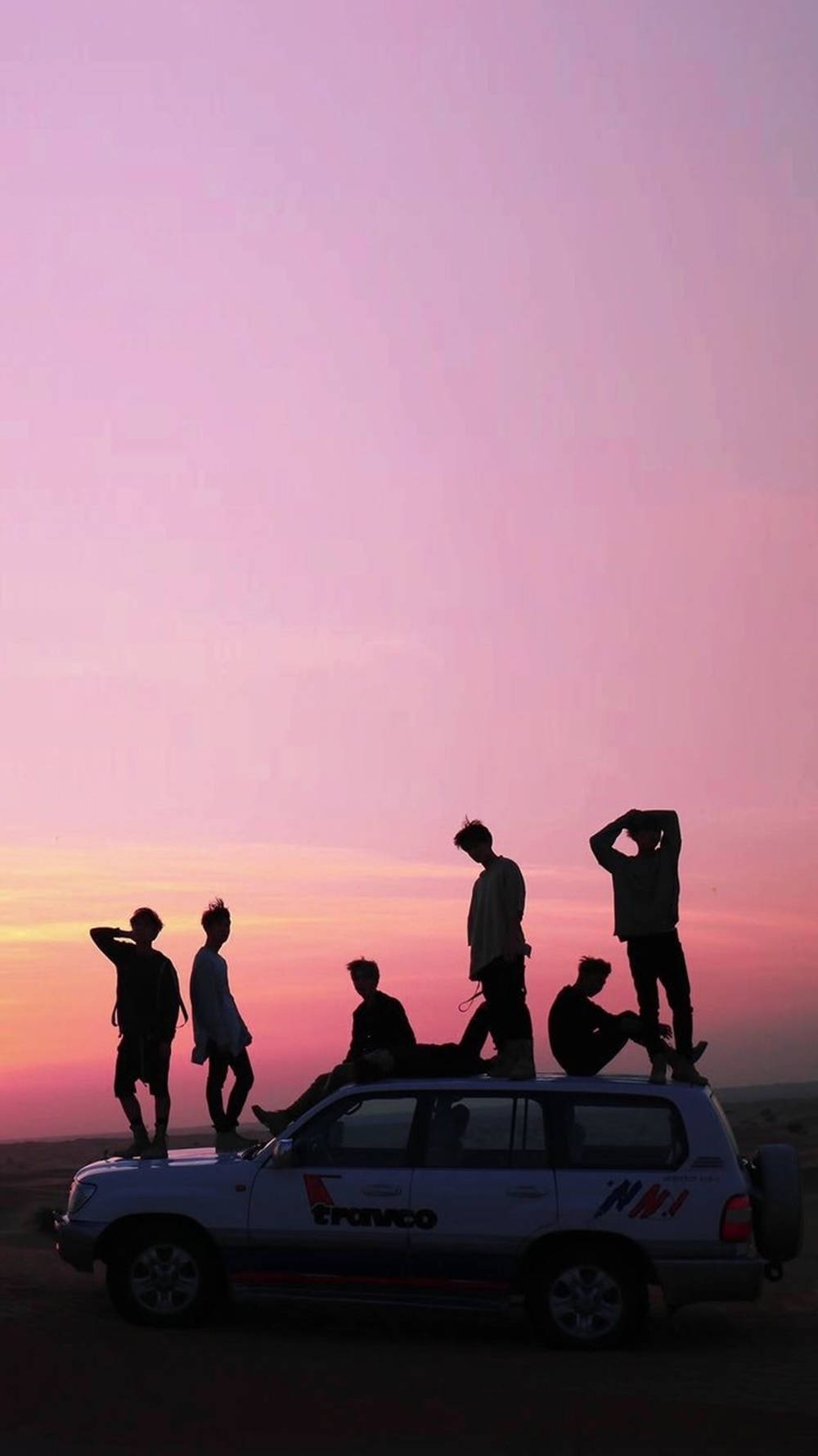 BTS, BT21, white SUV, HD Phone Wallpaper