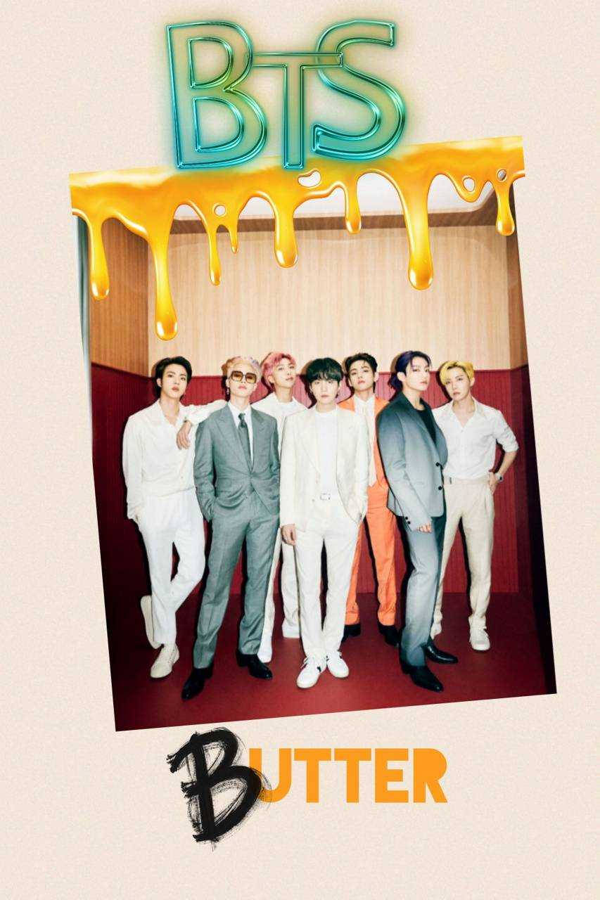 BTS, BUTTER, dripping butter logo, HD Phone Wallpaper