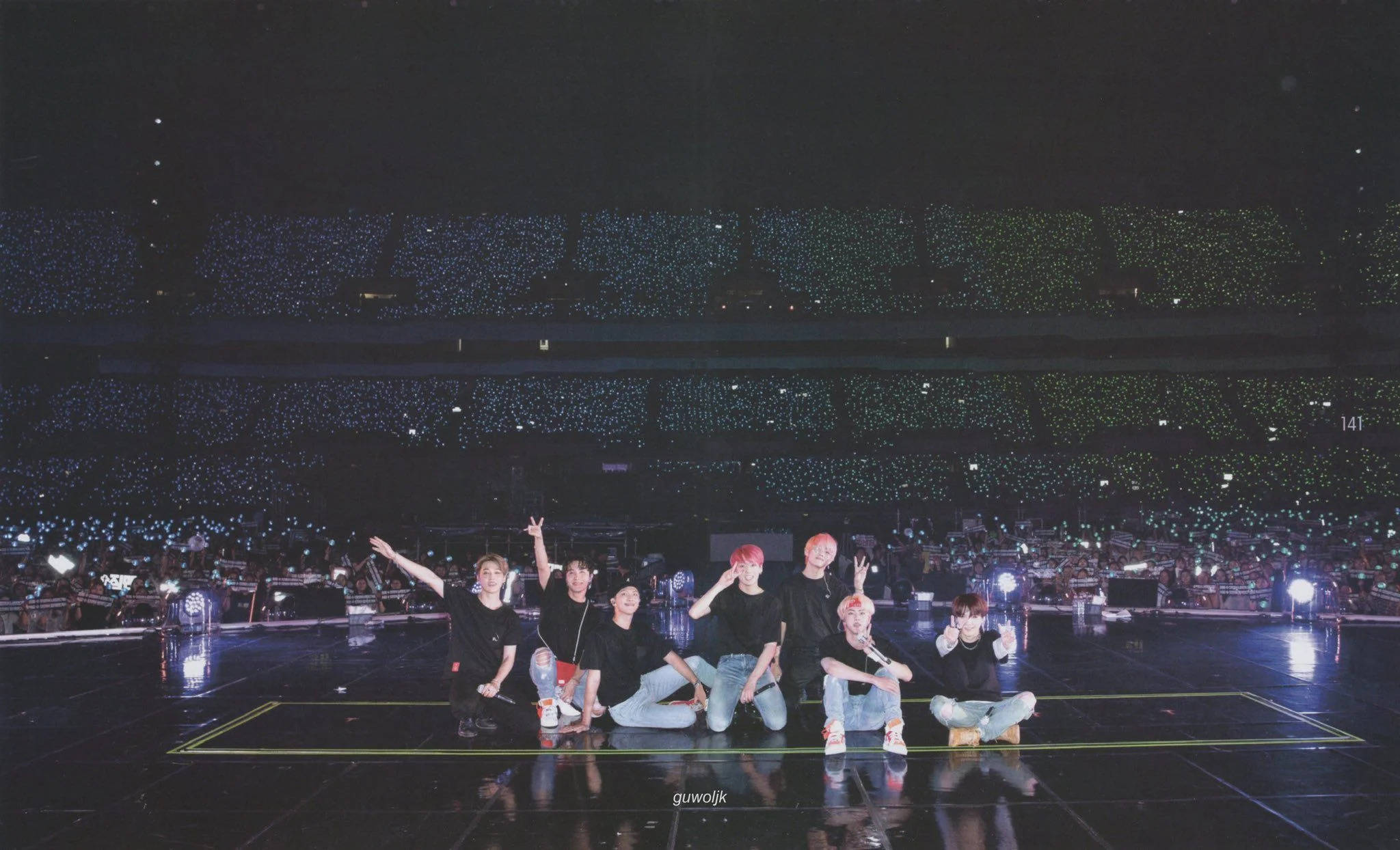 BTS, Armies, dark stage, Full HD Desktop Wallpaper