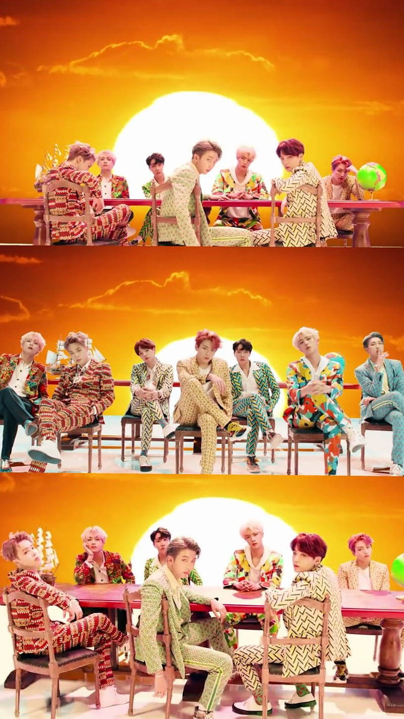 Bts, sunset, vibrant orange sunset, HD Phone Wallpaper