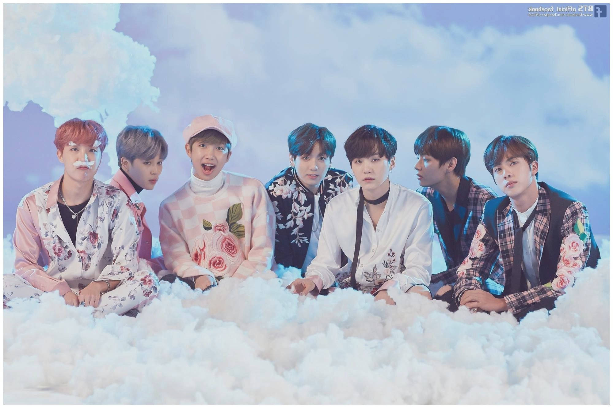 Bts, Cute Aesthetic, floral outfits, Full HD Desktop Wallpaper