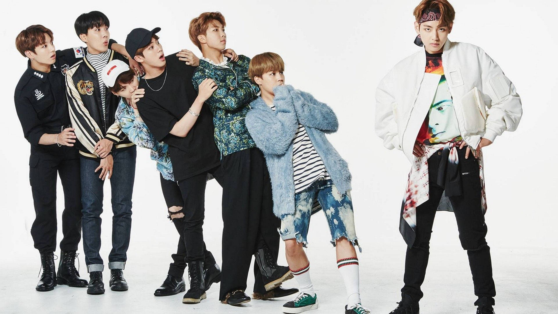 BTS, desktop wallpaper, streetwear, Full HD Desktop Wallpaper