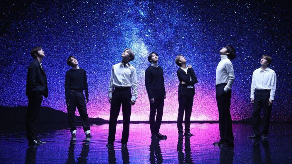 BTS, under the stars, formal wear, SD Desktop Wallpaper