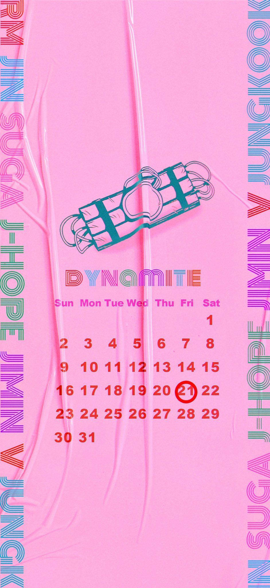 BTS, Dynamite, vibrant pink, Full HD Phone Wallpaper