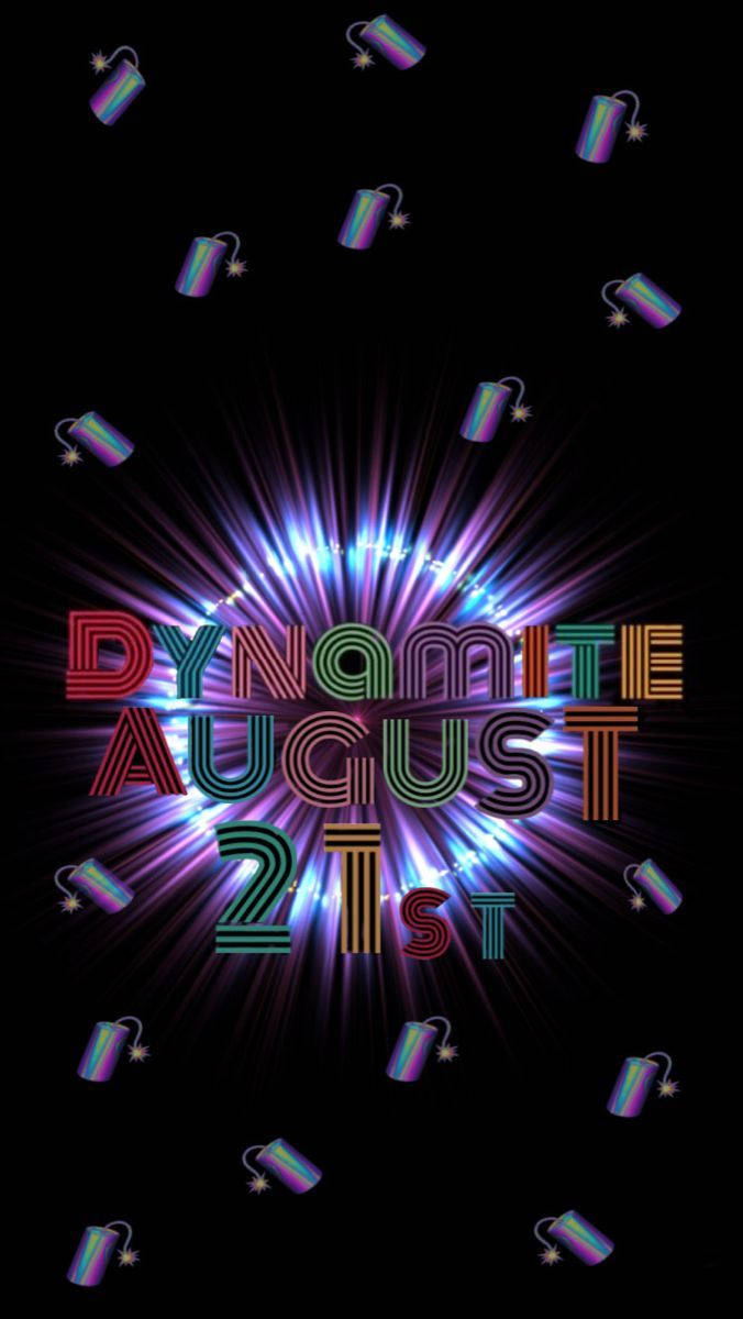 DYNAMITE, AUGUST 21ST, neon text, SD Phone Wallpaper