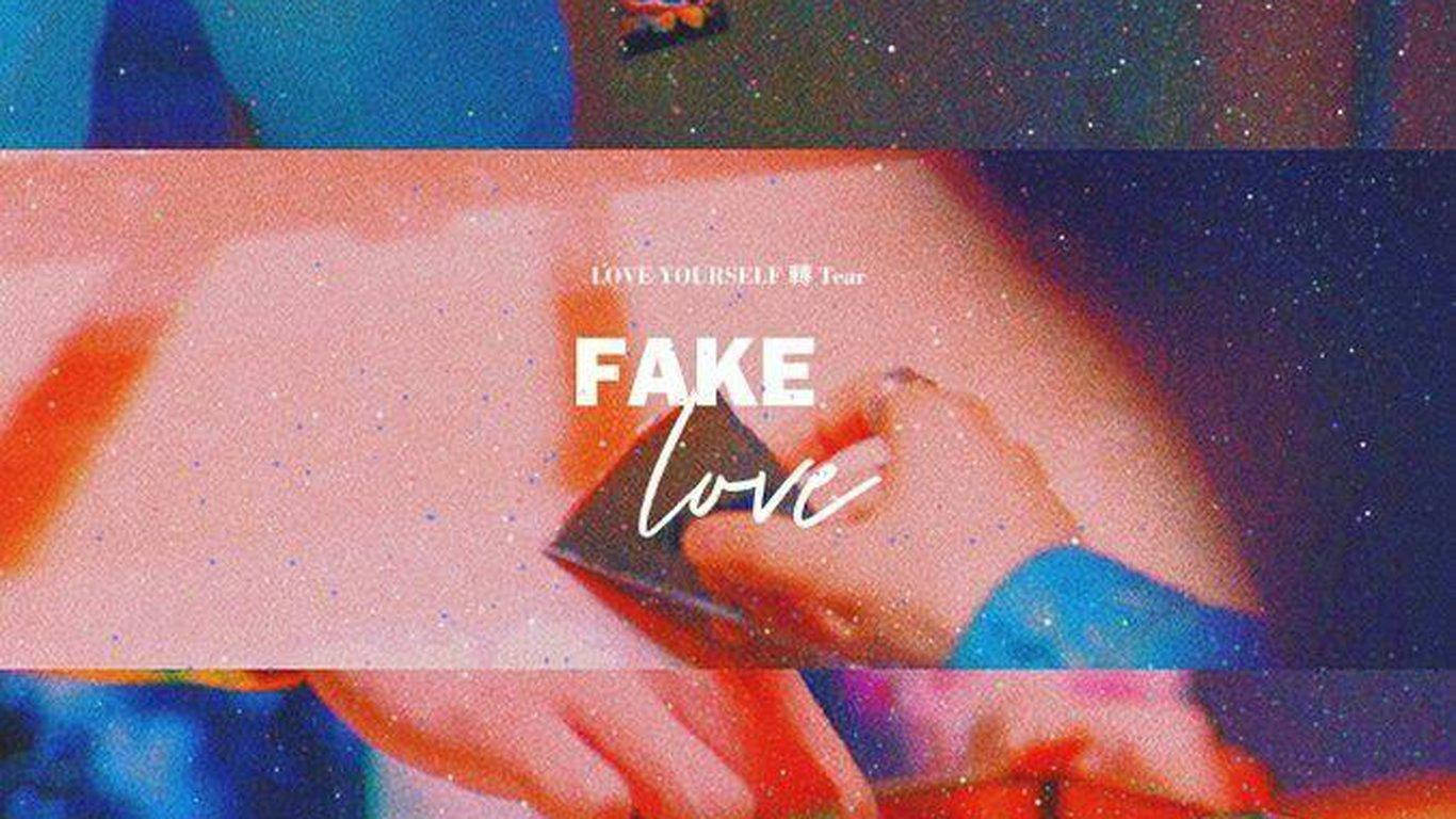 BTS Fake Love, FAKE love, cosmic background, HD Desktop Wallpaper