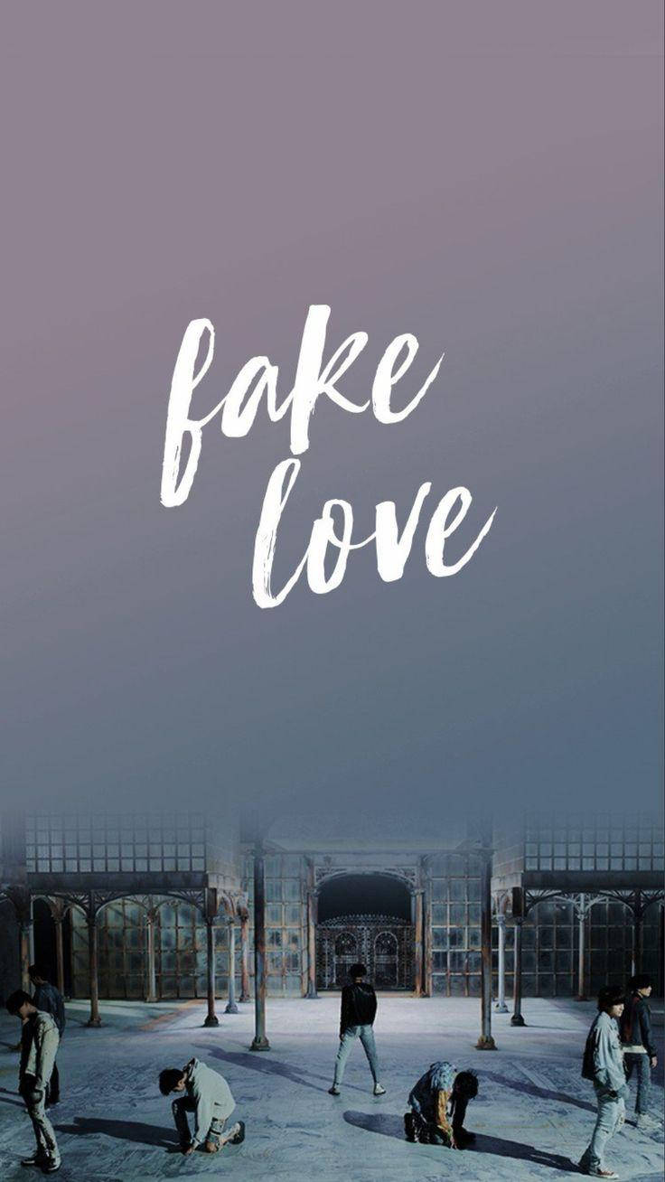 BTS Fake Love, gradient fade, purple sky, HD Phone Wallpaper
