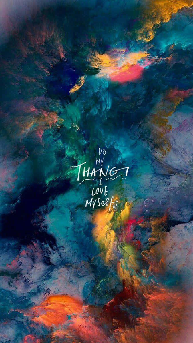 BTS Fanart, teal, orange, SD Phone Wallpaper