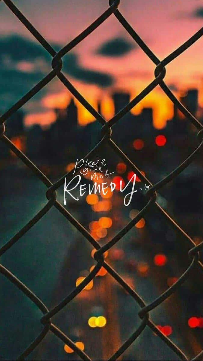 BTS, sunset, chain-link fence, SD Phone Wallpaper