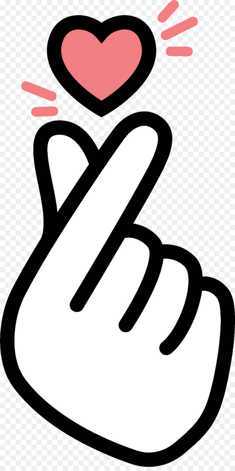 Bts Finger Heart, big hand, pink heart, HD Phone Wallpaper