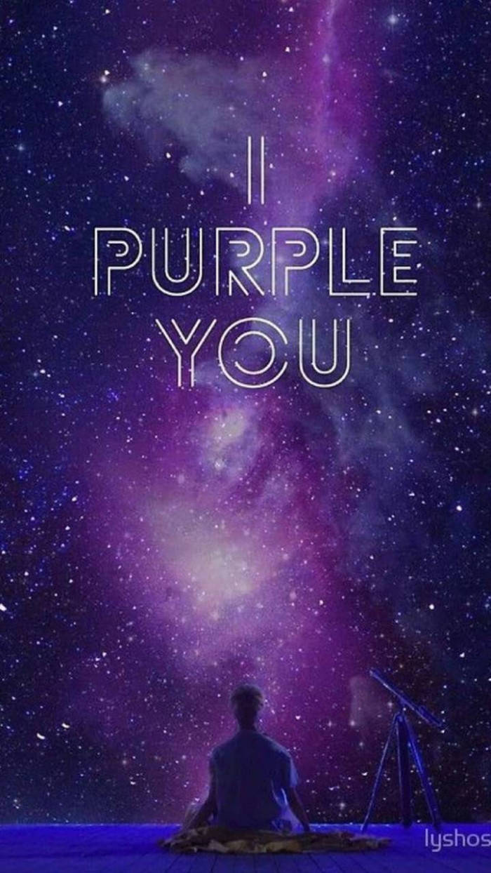 BTS Galaxy I, purple you, vibrant purple galaxy, SD Phone Wallpaper