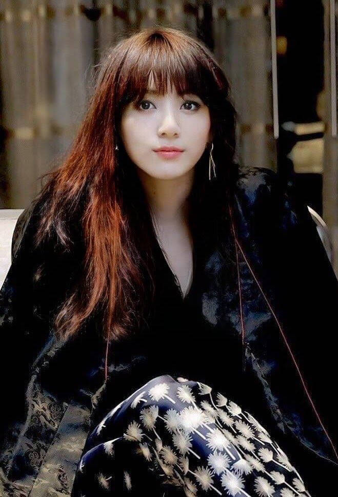 BTS Girls, long hair, auburn hair, SD Phone Wallpaper