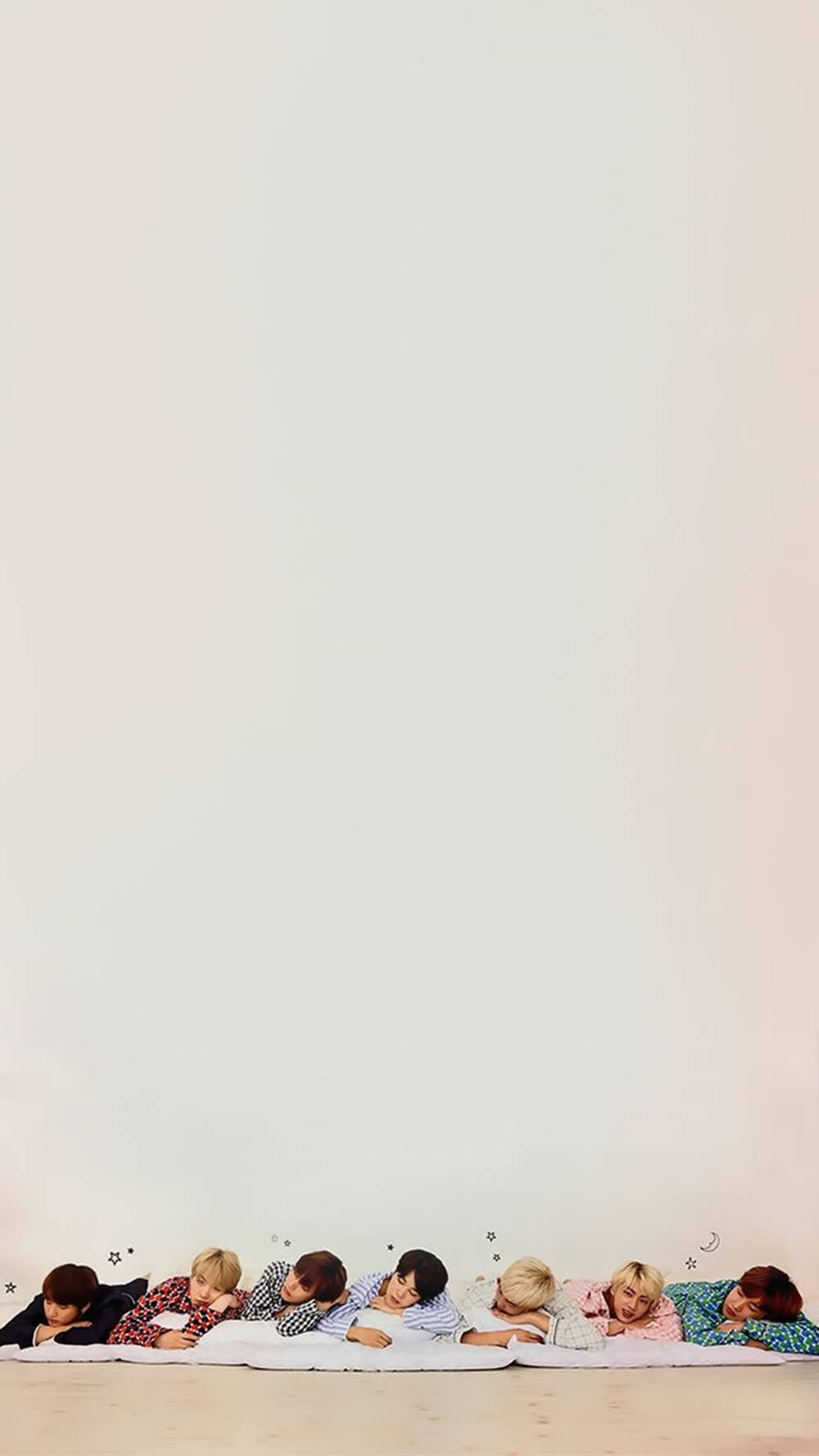 BTS, white blanket, off-white wall, HD Phone Wallpaper