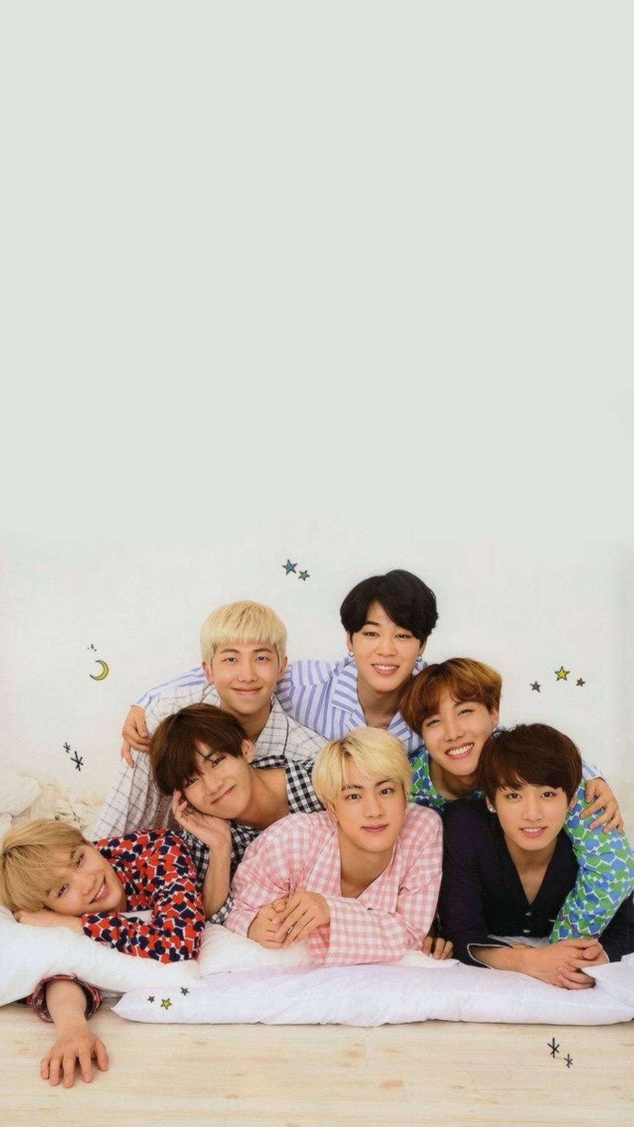 Bts, pajamas, bed, Full HD Phone Wallpaper
