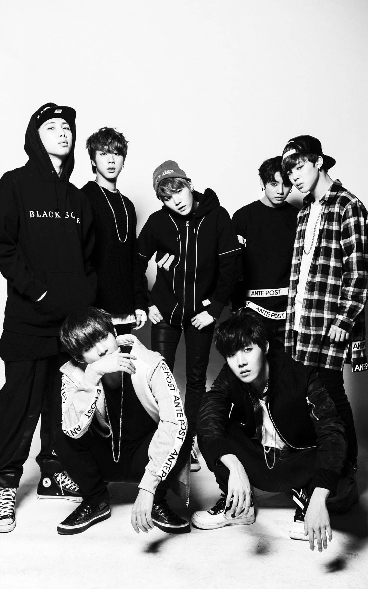 BTS, phone screen, streetwear, Full HD Phone Wallpaper