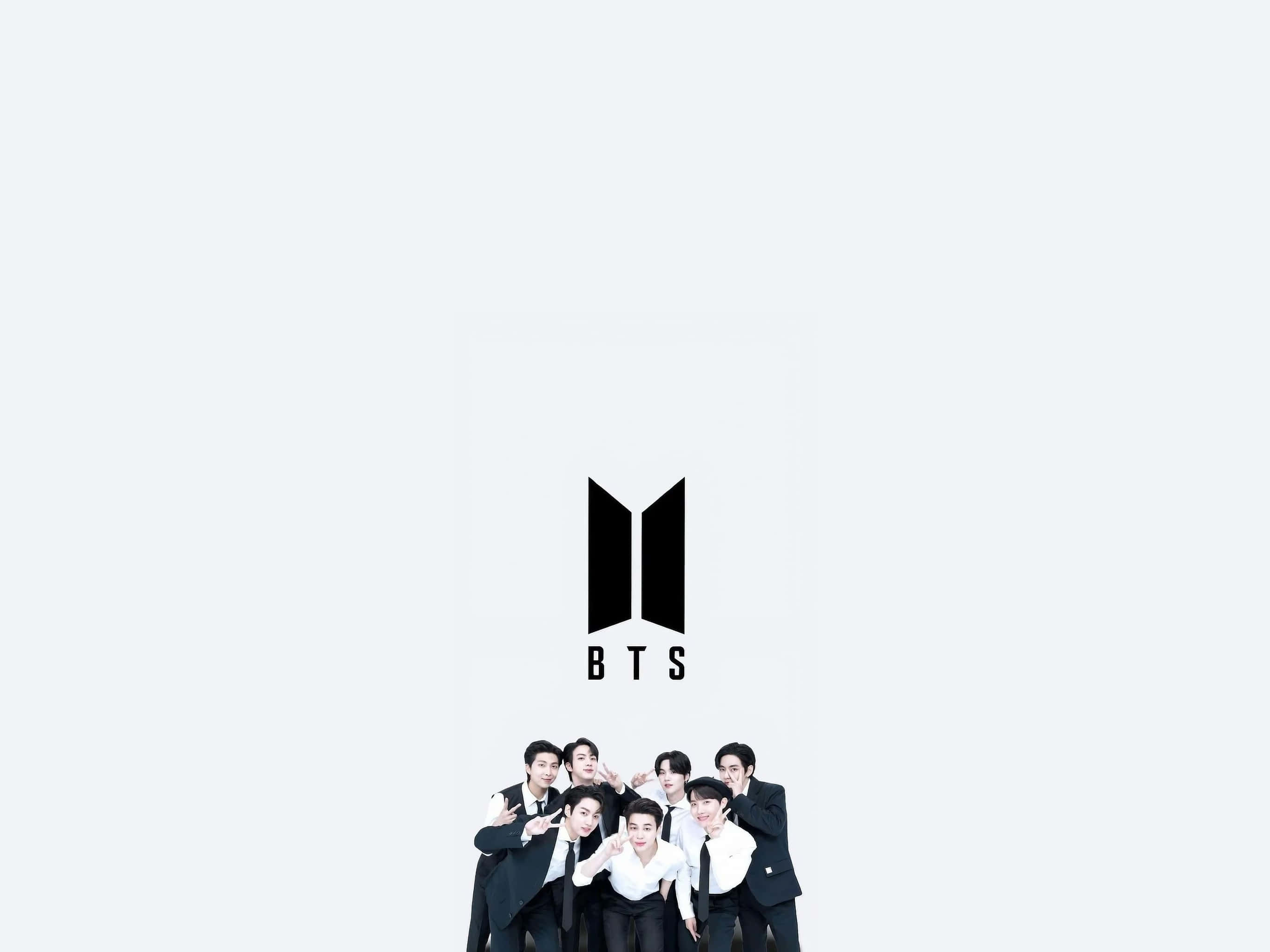 BTS, black suits, light gray background, 2K Desktop Wallpaper
