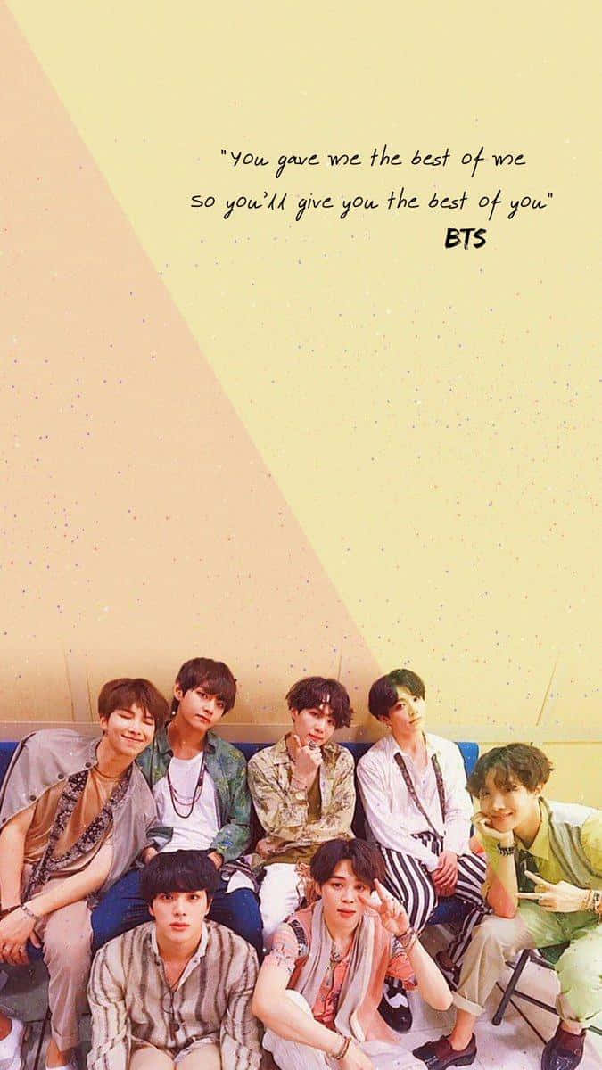 BTS, iPhone, pastel yellow, SD Phone Wallpaper