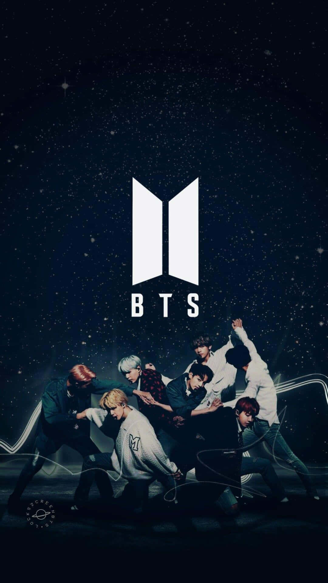 BTS, iPhone, starry night sky, Full HD Phone Wallpaper