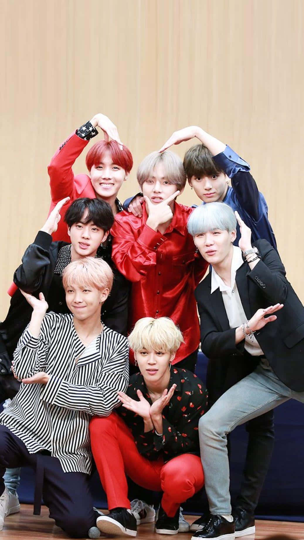 BTS, iPhone, colorful hair, HD Phone Wallpaper