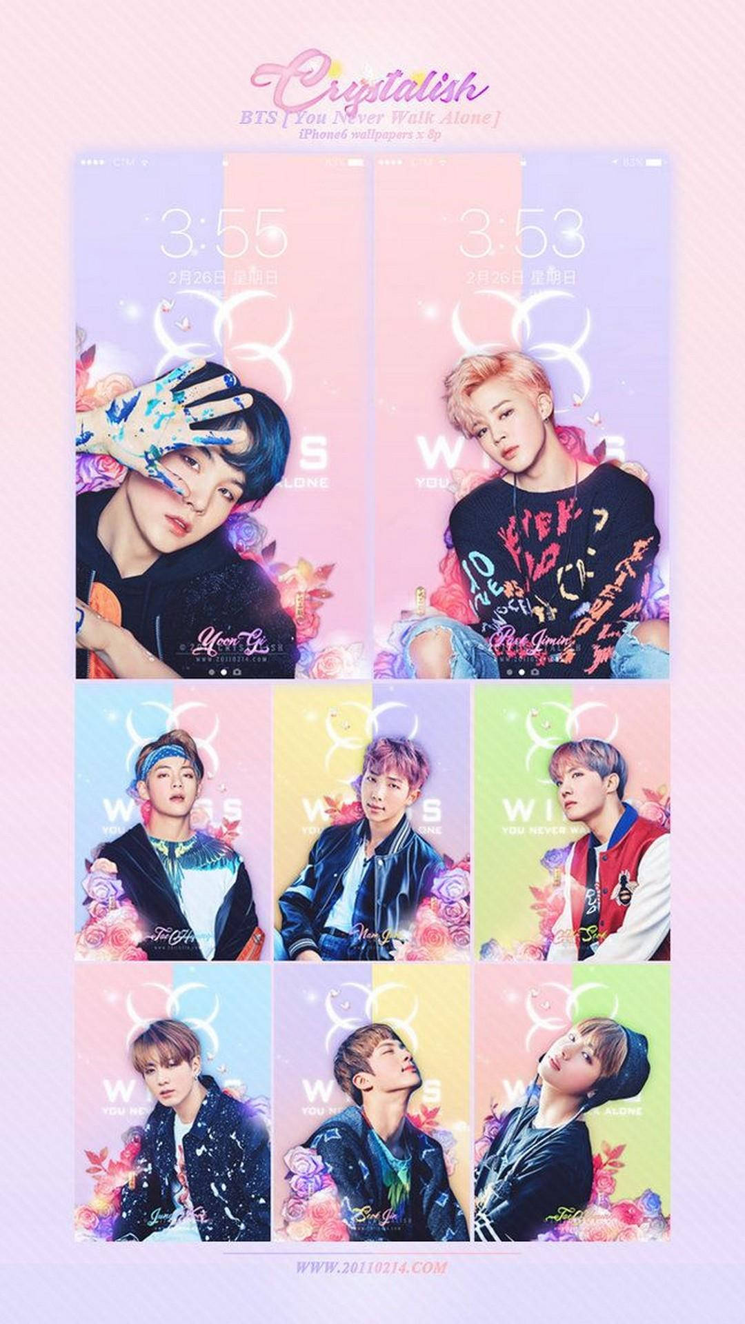 BTS, 2020, pastel, Full HD Phone Wallpaper