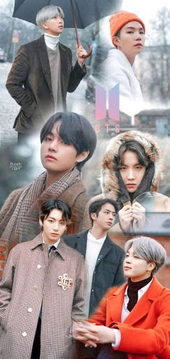 BTS, 2020, winter coats, SD Phone Wallpaper