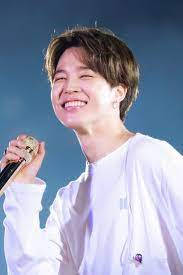 BTS Jimin, performing on stage, tousled brown hair, SD Phone Wallpaper