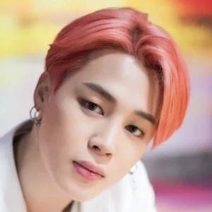 Jimin Of BTS, pink hair, vibrant coral red hair, SD Desktop Wallpaper