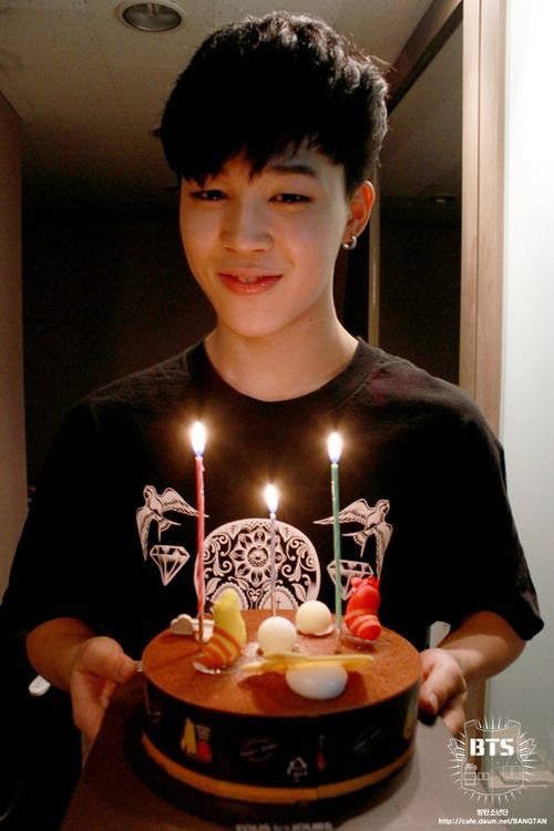 Jimin, BTS, birthday cake, SD Phone Wallpaper