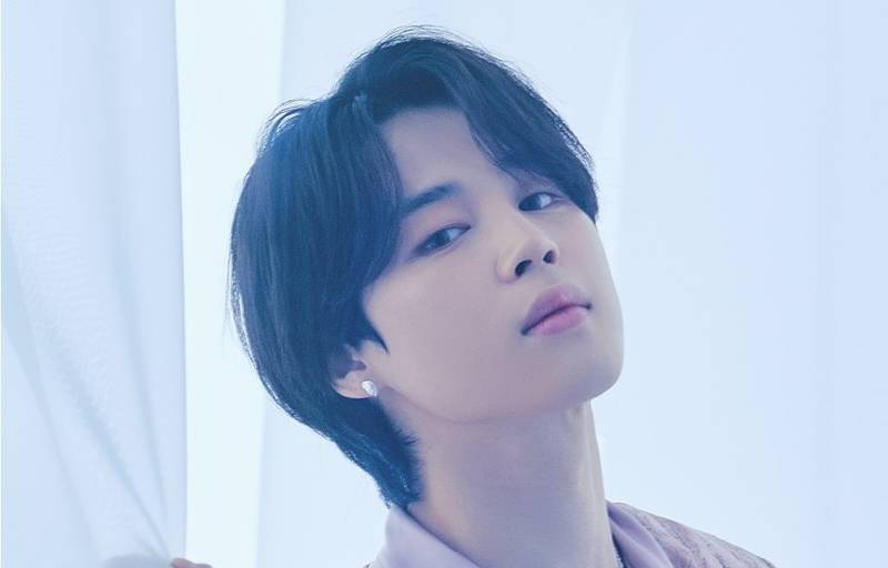 BTS Jimin, dark hair, pearl earring, SD Desktop Wallpaper
