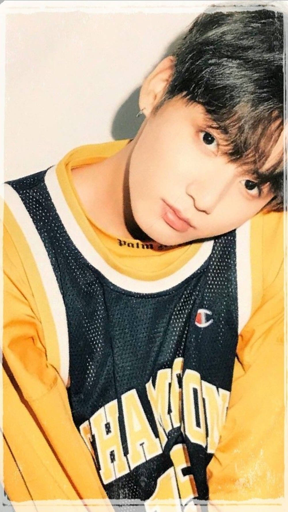 BTS Jung Kook, Japanese Single Album, Champion basketball jersey, HD Phone Wallpaper