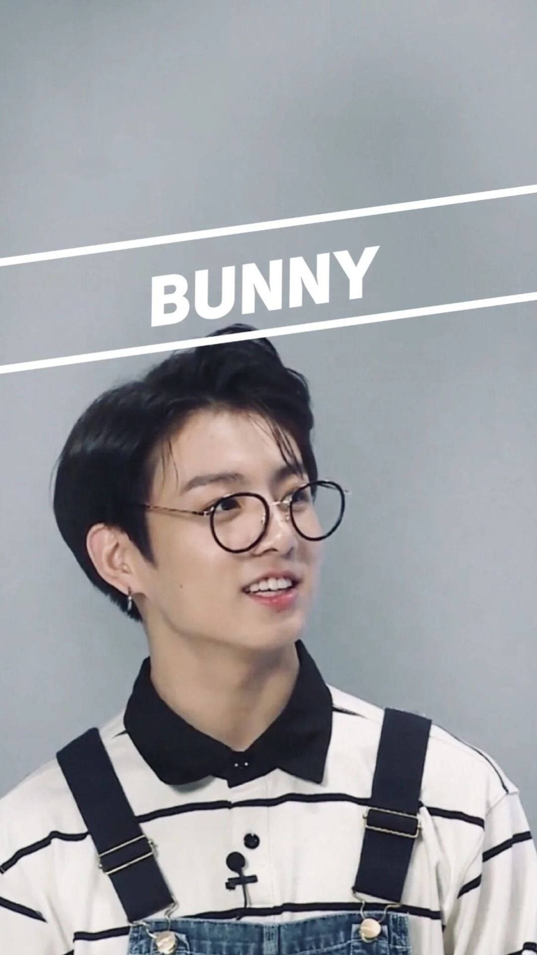 BTS Jung Kook, bunny, glasses, Full HD Phone Wallpaper