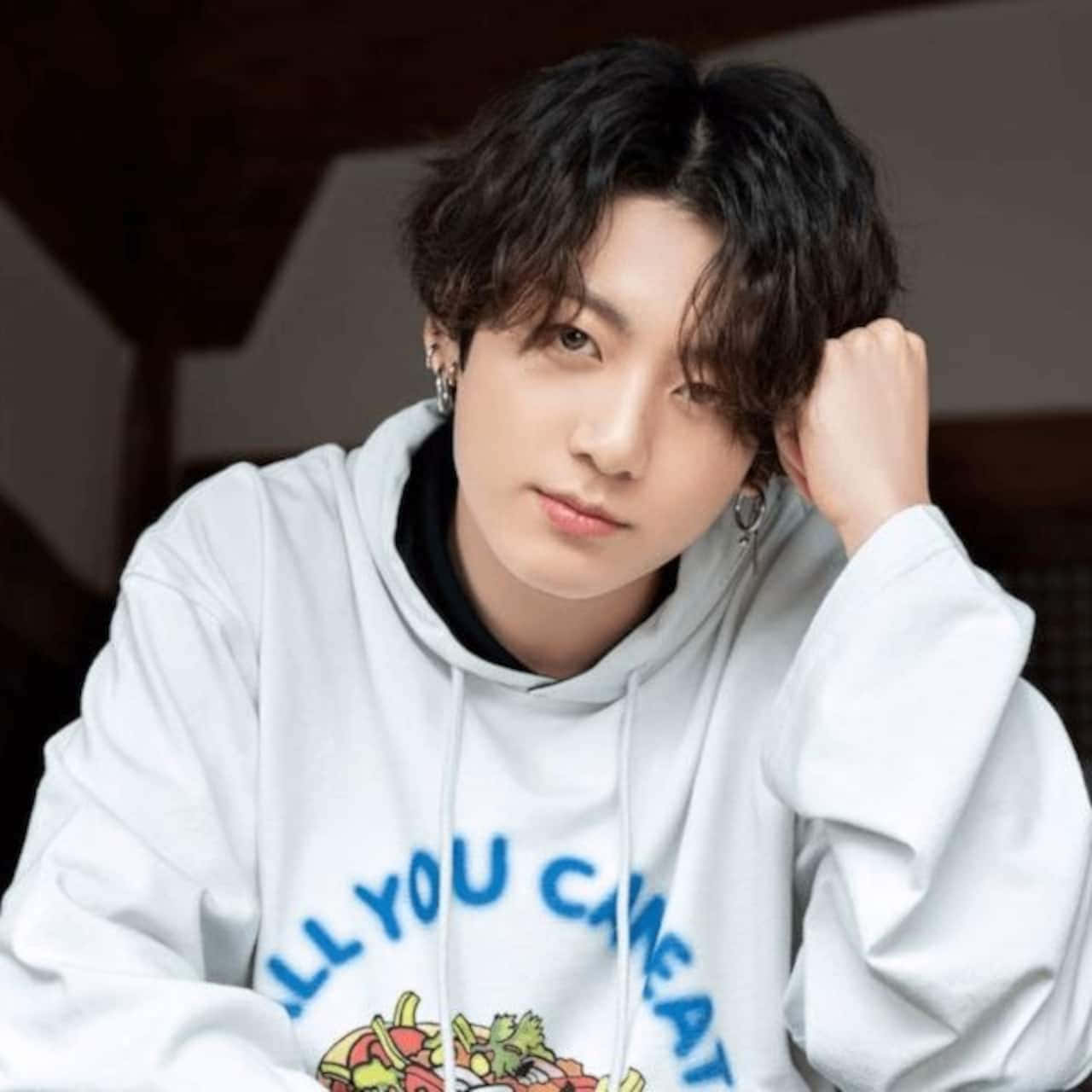 BTS Jungkook, long locks, dark wavy hair, HD Desktop Wallpaper
