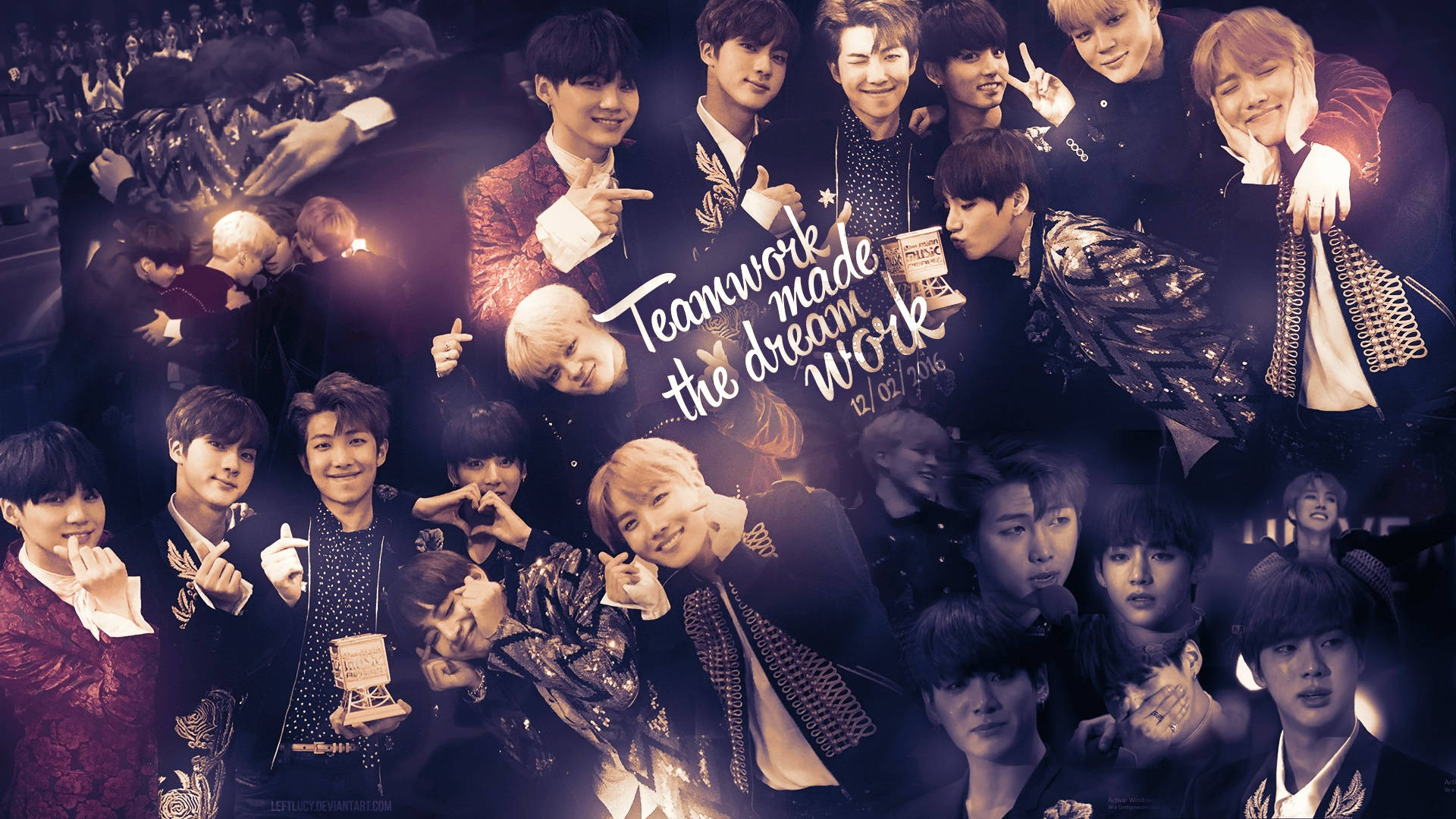 BTS, K-pop idols, glamorous outfits, Full HD Desktop Wallpaper