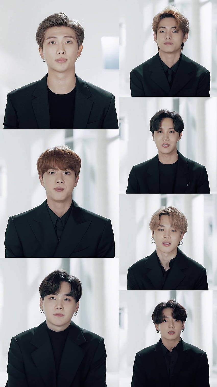 Bts Life Goes On, black suits, bright white background, HD Phone Wallpaper