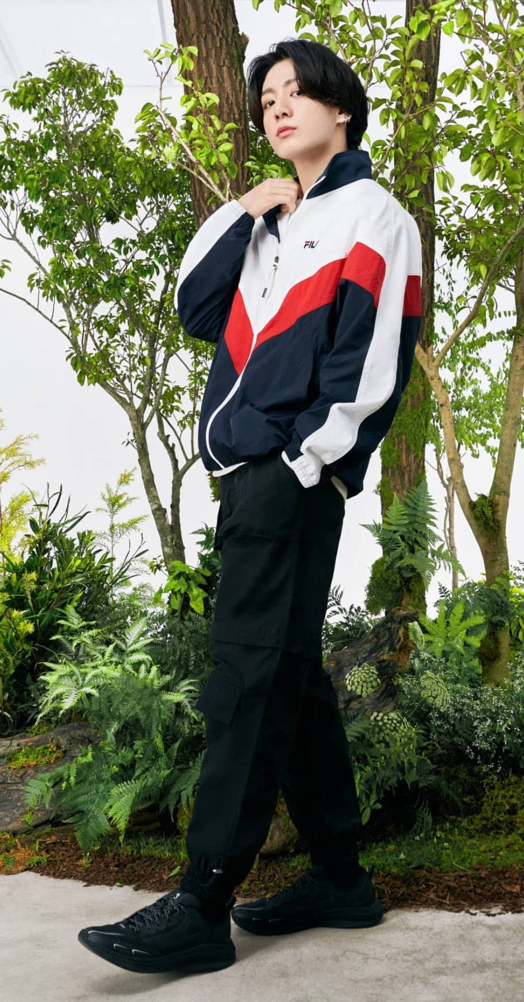 BTS, Life Goes On, red white and navy track jacket, Full HD Phone Wallpaper