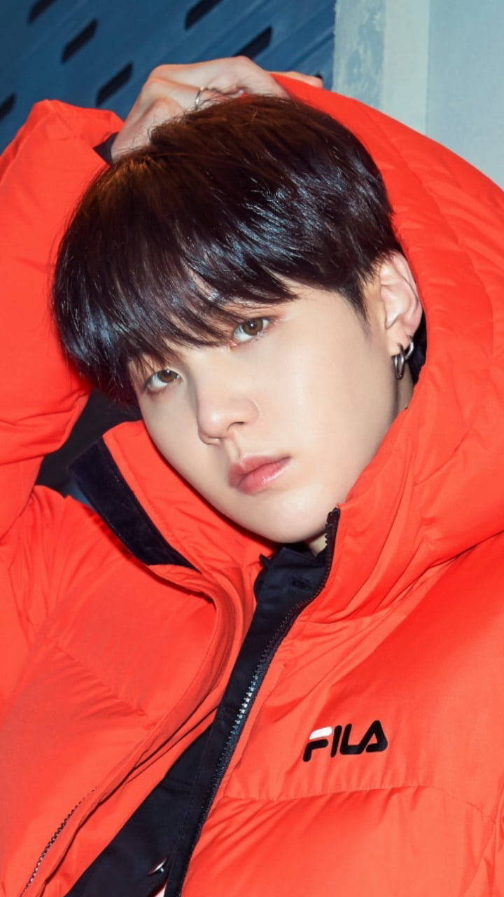 BTS, Life Goes On, bright red puffer jacket, HD Phone Wallpaper