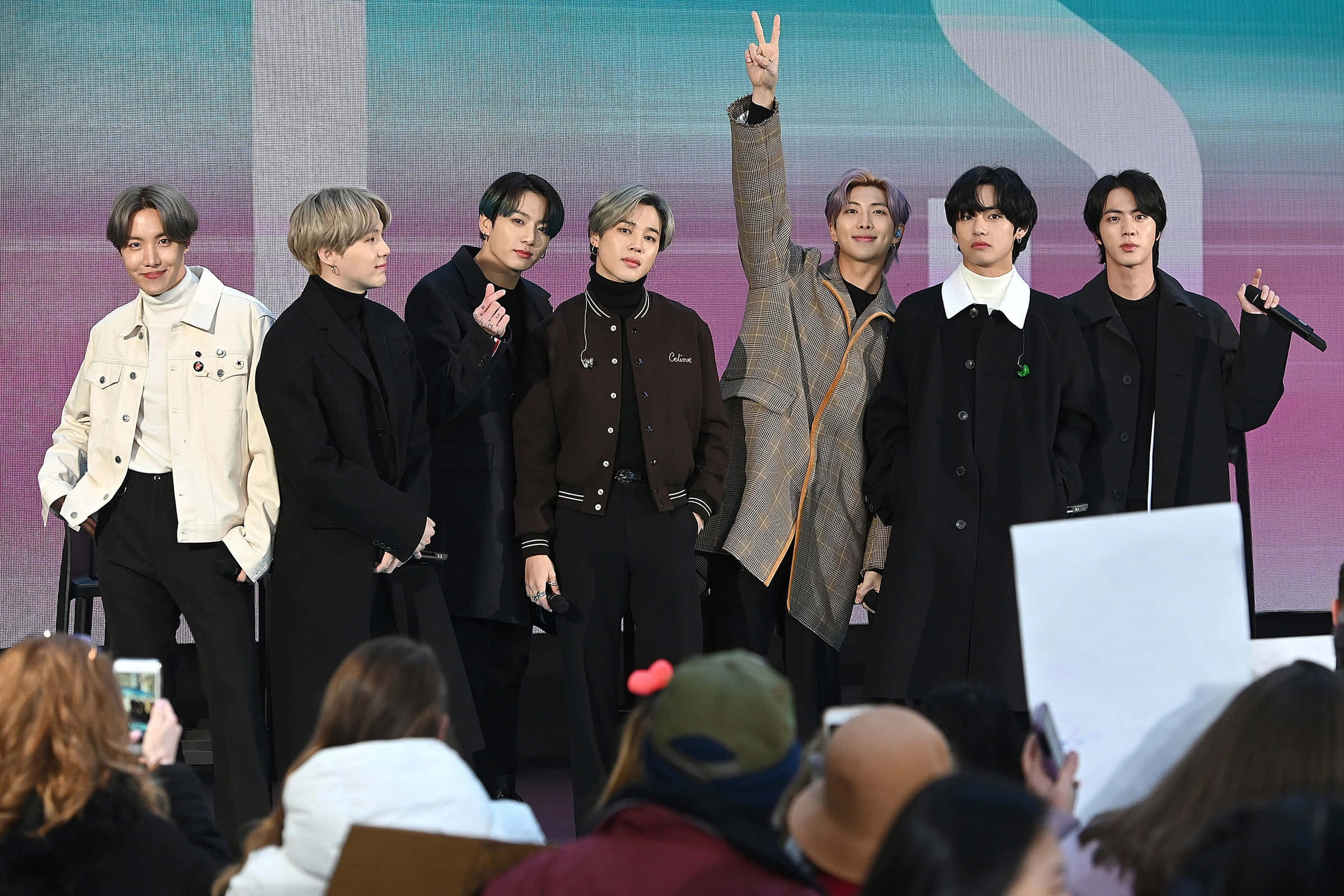 BTS Live, Seven stylish male idols, stage, Full HD Desktop Wallpaper