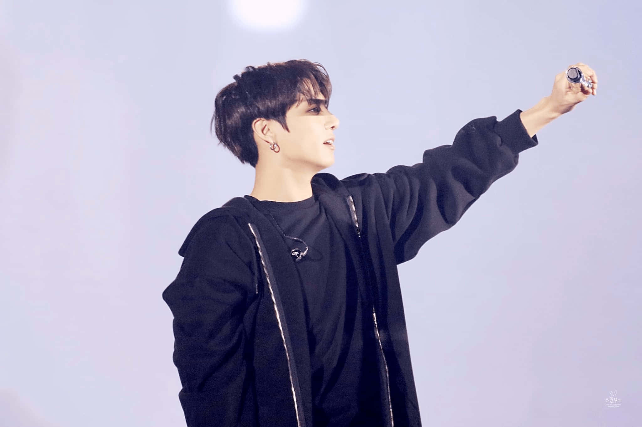 BTS, live stage, black hoodie, Full HD Desktop Wallpaper