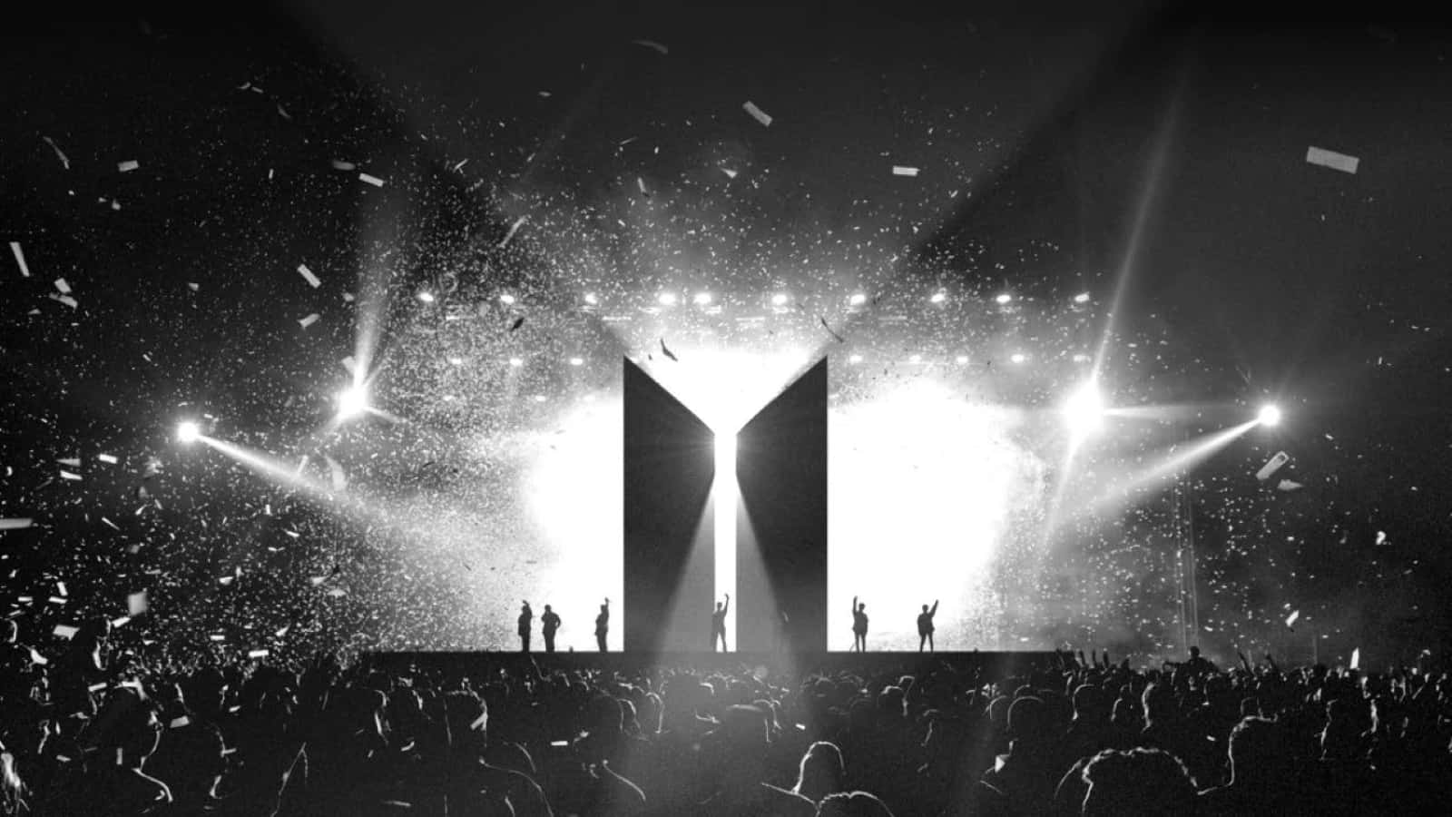 BTS Live, grand stage, spotlights, HD Desktop Wallpaper