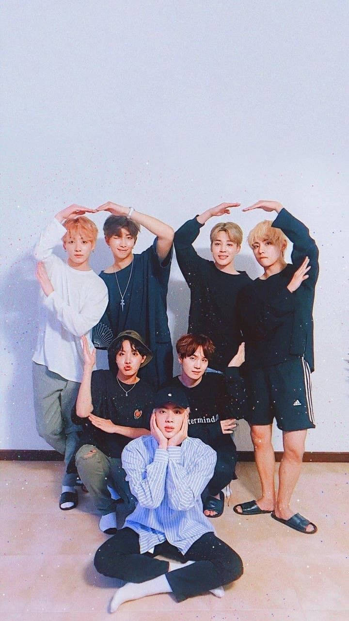 BTS, Lockscreen, Heart, HD Phone Wallpaper