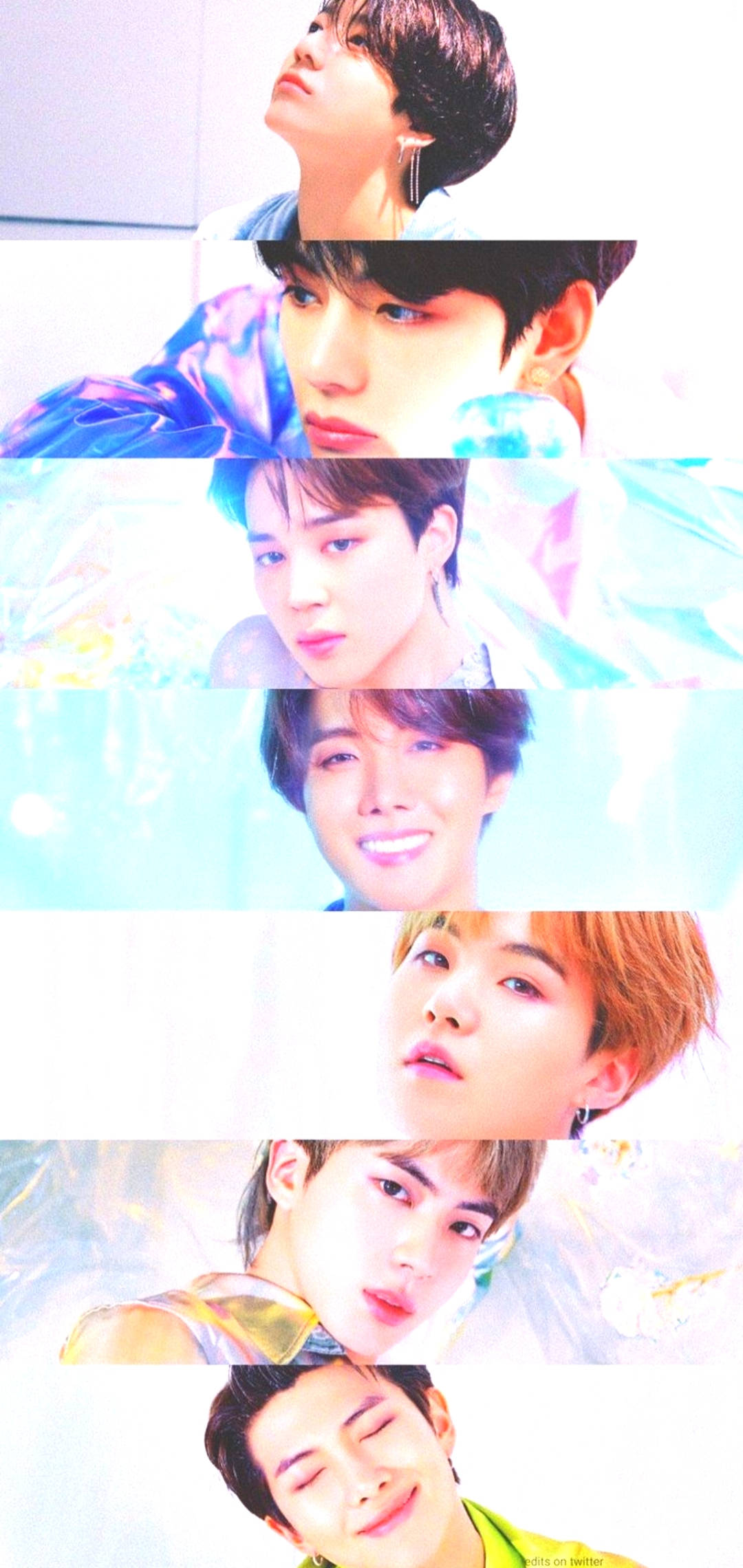 Stacked Layout BTS Lockscreen, BTS, vertical collage, Full HD Phone Wallpaper