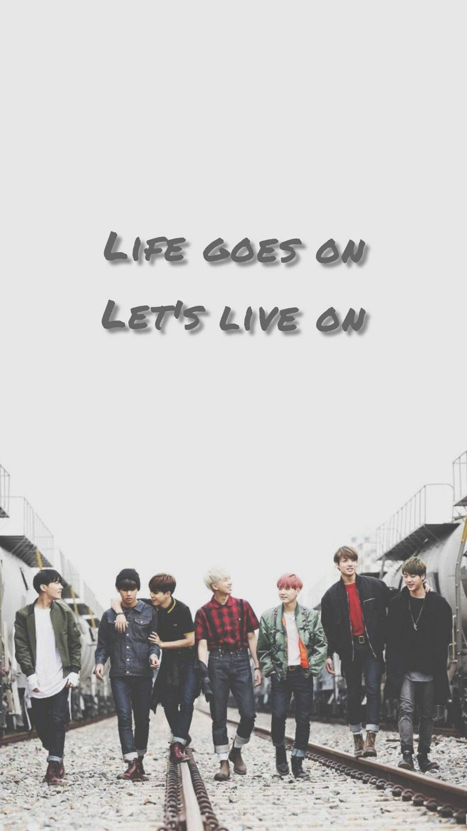 BTS, Life Goes On, train tracks, HD Phone Wallpaper