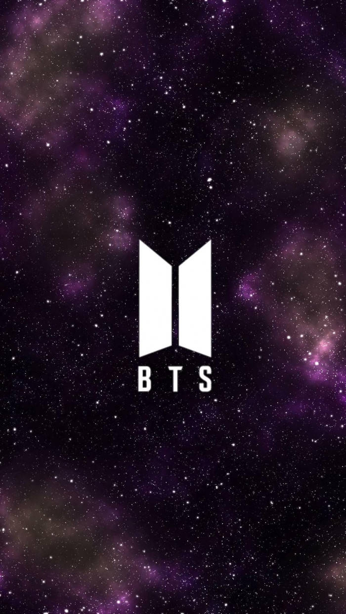 BTS, Galaxy Logo, space, SD Phone Wallpaper