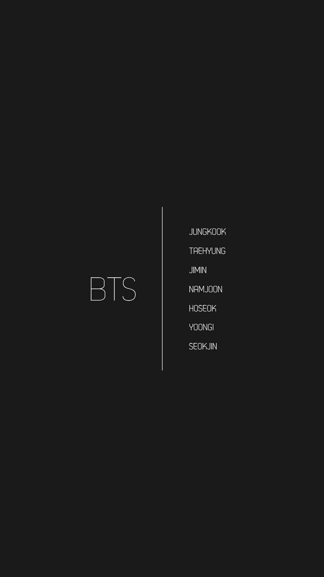 BTS, black aesthetic, white text, Full HD Phone Wallpaper