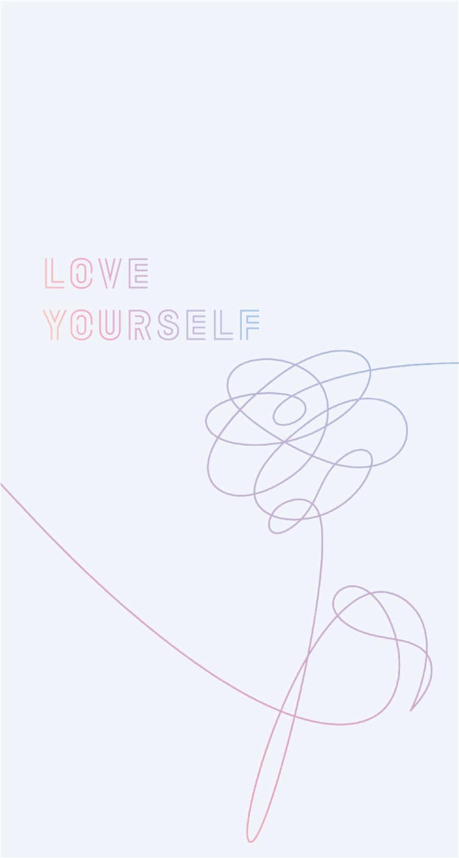BTS Love Yourself, LOVE YOURSELF, abstract line art, HD Phone Wallpaper